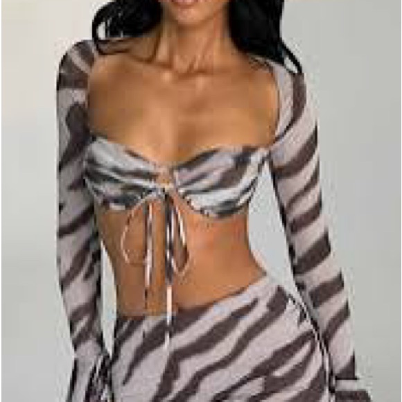 Babyboo Priscilla Zebra Top (NWT) - Picture 2 of 8